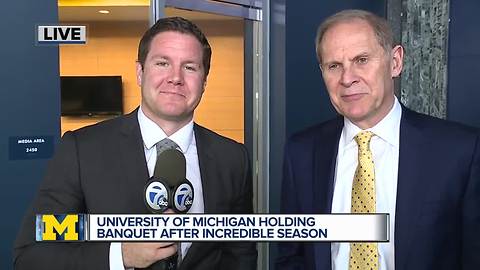 University of Michigan holding banquet after incredible season