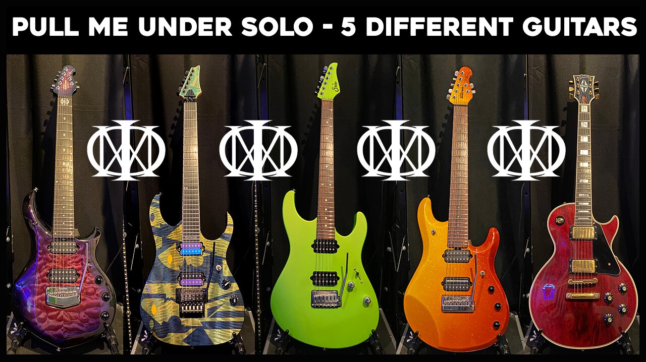 Pull Me Under Solo on 5 different guitars