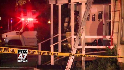 Jackson man pulled from burning home by police officer, sheriff deputy