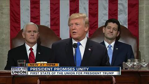 President promises unity during State of Union