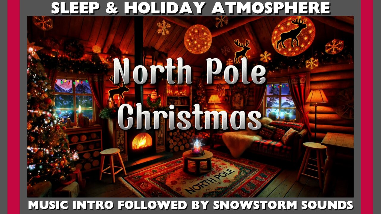 Snowstorm Ambiance - Christmas at the North Pole #sleep