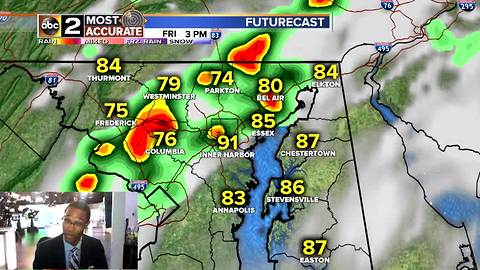 Showers and Storms Return to Baltimore