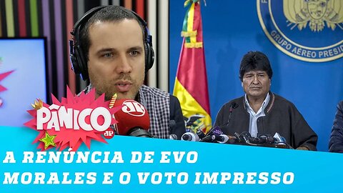 Felipe Moura Brasil sobre renúncia de Evo Morales: 'vitória da democracia'