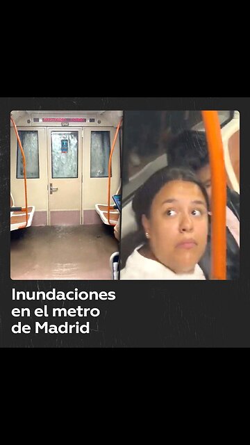Inundaciones en el metro de Madrid por el temporal DANA en España