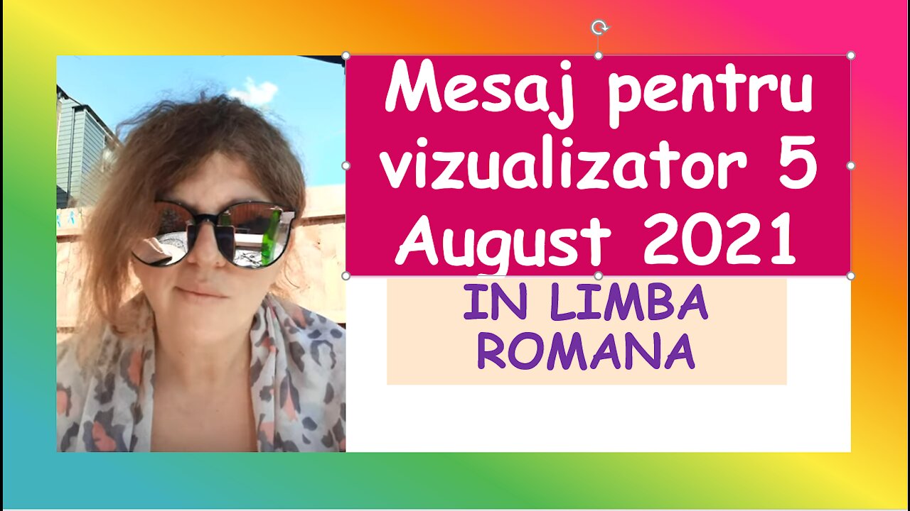 Message for Romanian in Romanian viewers by Multidimensional Ocean 5th Aug. 2021