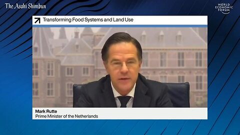 Mark Rutte (PM Netherlands) is announcing the planned destruction of the farming industry