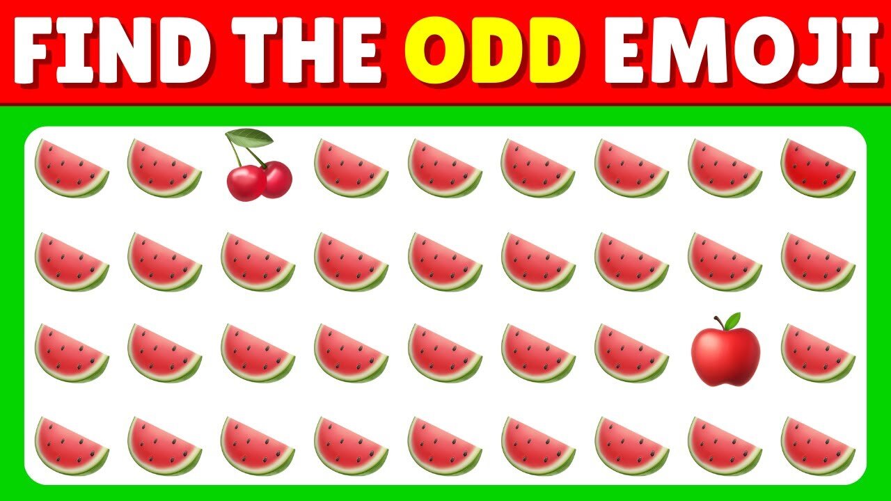 Find The ODD One Out | Emoji Quiz