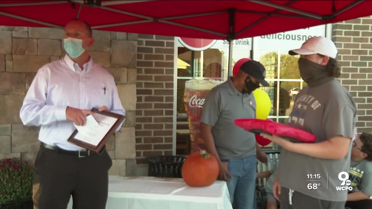 McDonald's employee honored for paying for family's meal