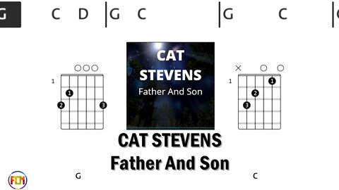 CAT STEVENS Father And Son - Guitar Chords & Lyrics HD