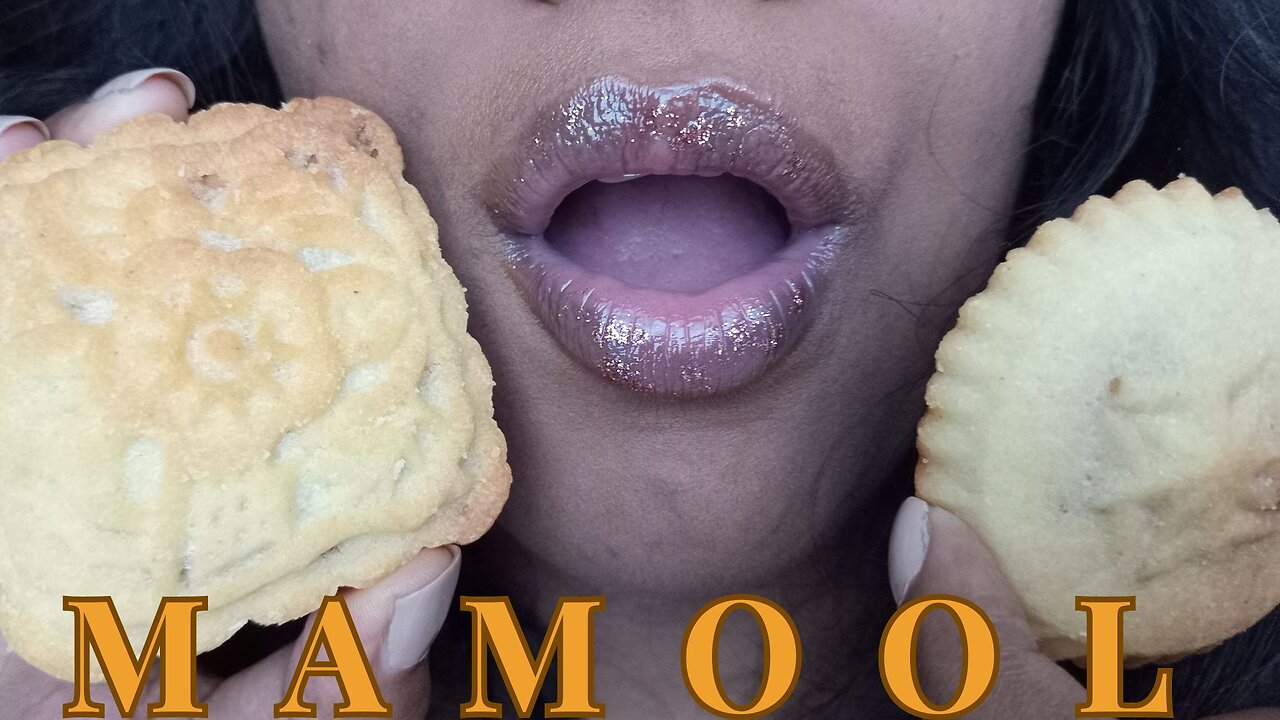 MAMOOL ASMR| MIDDLE EASTERN COOKIE| #mukbang #asmr #viral #relaxing #satisfying #asmrsounds