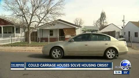 City encourages homeowners in west Denver to build carriage homes to curb affordable housing crisis