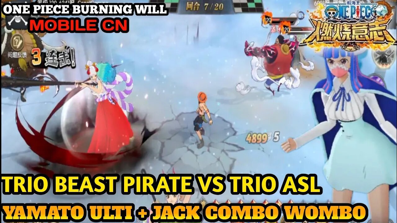 TEST ULTI + JACK DAN YAMATO VS ASL ACE SABO LUFFY / One Piece Burning Will Mobile PVP