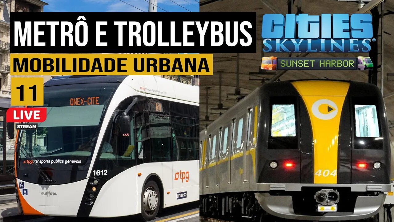 Cities: Skylines - Construção do Metrô e TrolleyBus, Mobilidade Urbana - Frio de Janeiro 11