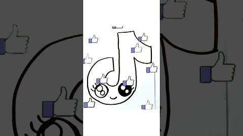 How to Draw and Paint the Kawaii TikTok Logo