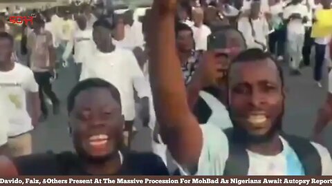 Davido, Falz, Present At The Massive Procession For MohBad waiting on the Autopsy results