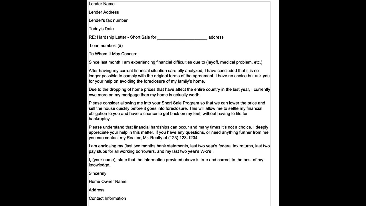 July 24 2022 PRIVATE Hardship Letter