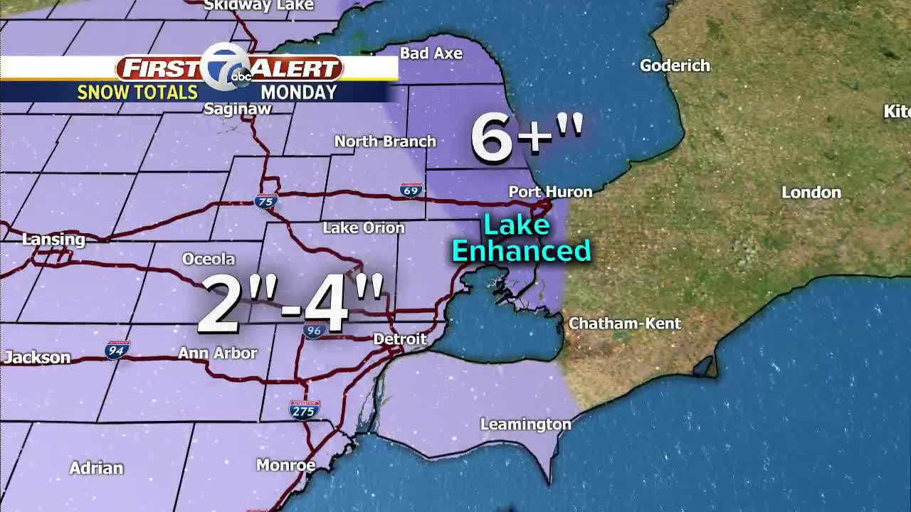 Snow on the way Monday