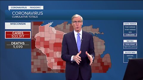 Tracking COVID-19 cases in Wisconsin