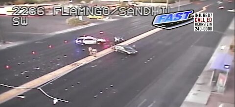 New crash at Flamingo and Sandhil