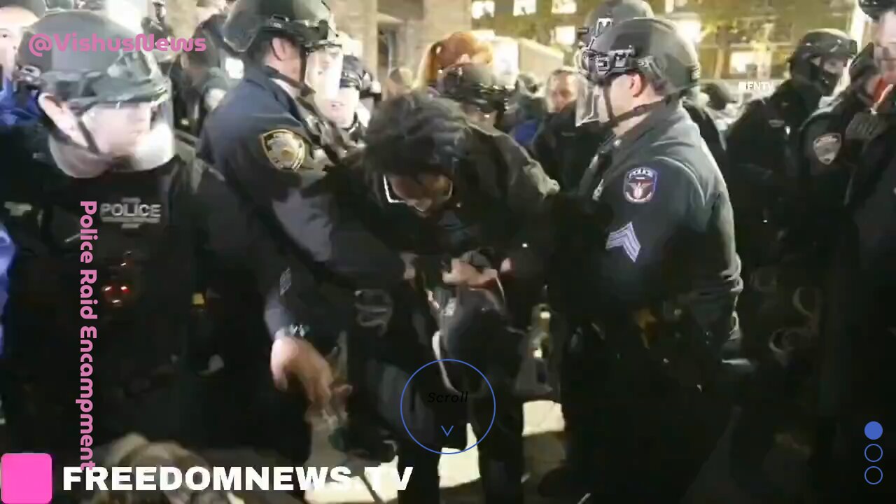 Police 🚓 Raid Encampment, Remove Tents And Arrests Protesters... #VishusTv 📺