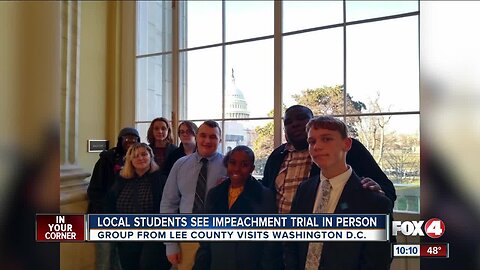 Students from Southwest Florida see impeachment trial in person