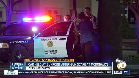 San Diego police called to City Heights McDonald's after gun scare