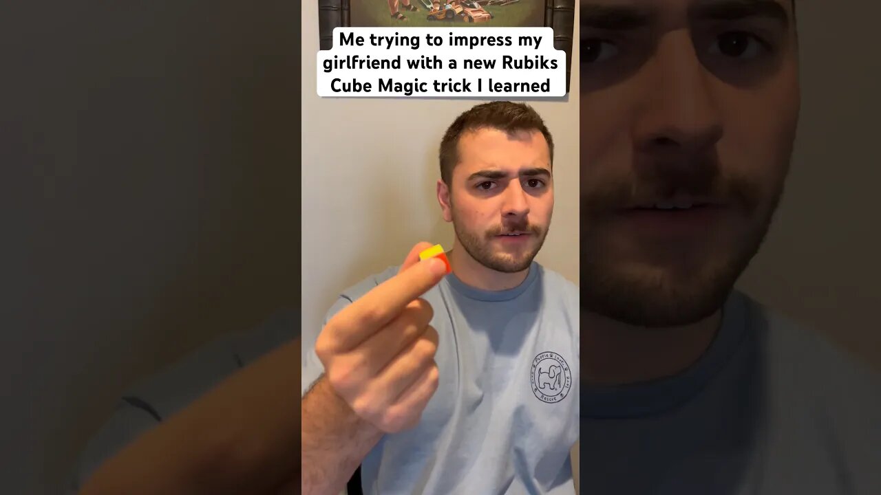 Rubiks Cube Magic Trick GONE WRONG 😱 #shorts