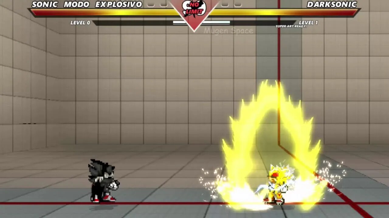 Sonic Explosive & Sonic Mastered VS Dark Sonic & Amy Rose I Sonic Battle Mugen