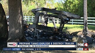 Propane explosions destroy trailer in Buckingham