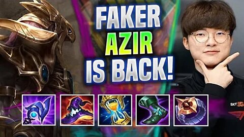 Faker t1 Azir outplay - League of legends