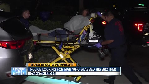 Search on for man suspected of stabbing brother