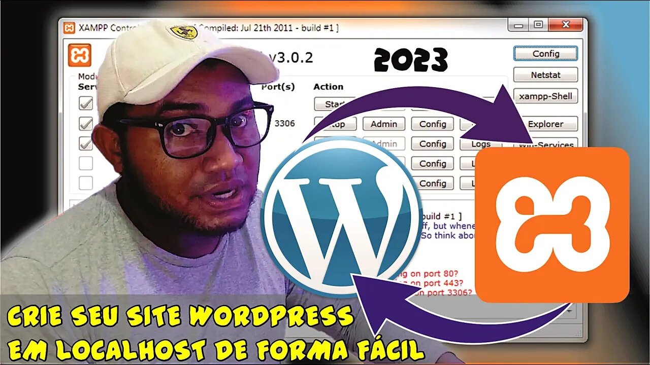 CRIE SEU SITE EM LOCALHOST USANDO WORDPRESS USANDO XAMPP / NAO PAGUE EMPRESA DE HOSPEDAGEM