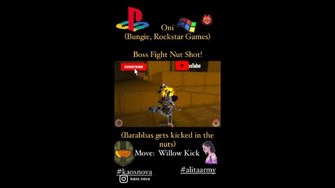 Oni (PS2, PC Action Game 2001) Boss Fight Nut Shot