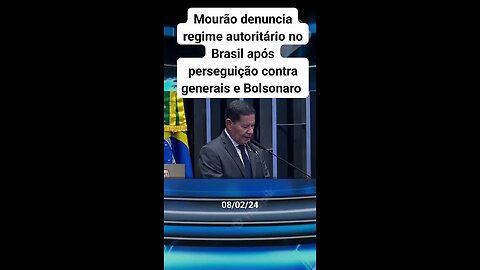 Senador Mourão faz Denuncia só Senado.