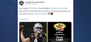 Raiders QB Derek Carr to serve as grand marshal of Pennzoil 400