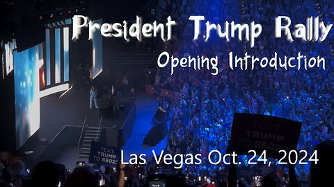 President Donald J. Trump Rally in Las Vegas Intro Opening Roar of the Crowd