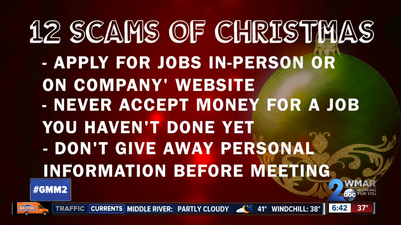 12 Scams of Christmas: Temporary job scams