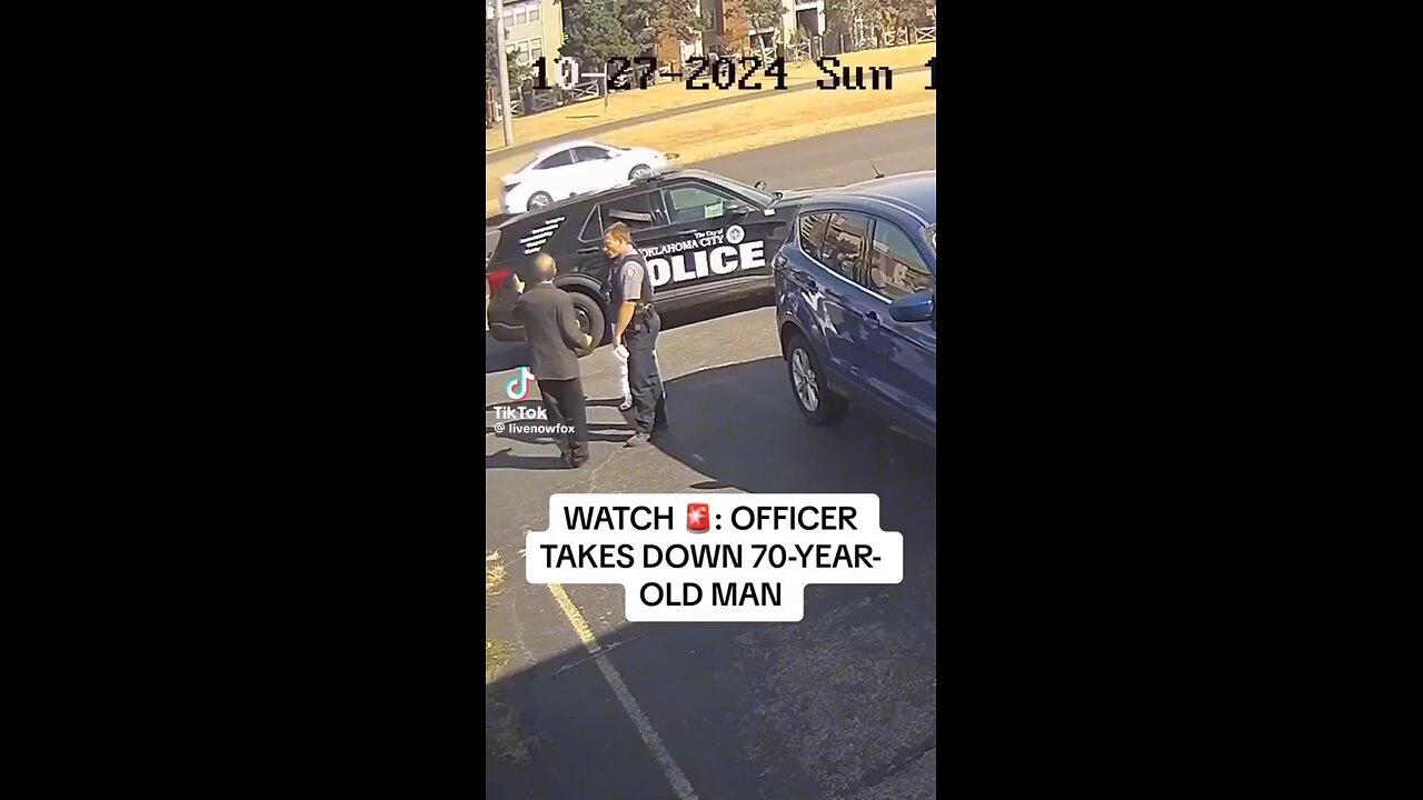 Cop takes down 70 year old man