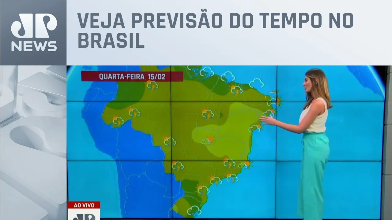 Alerta de chuva intensa em SP, RJ e MG nesta quarta-feira (15)