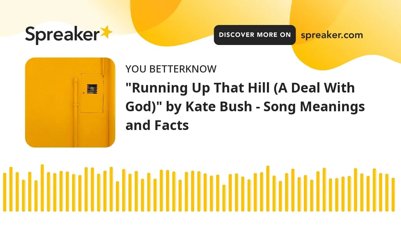"Running Up That Hill (A Deal With God)" by Kate Bush - Song Meanings and Facts