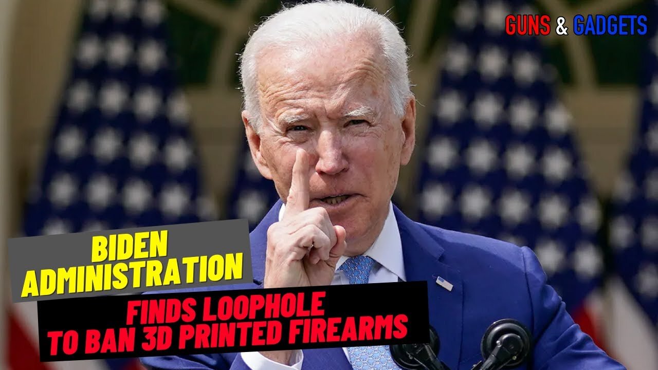 Biden Administration Finds Loophole To Ban 3d Printed Firearms