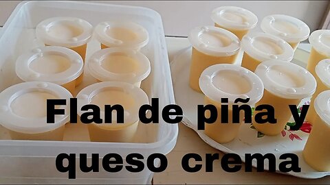 FLAN DE PIÑA Y QUESO CREMA