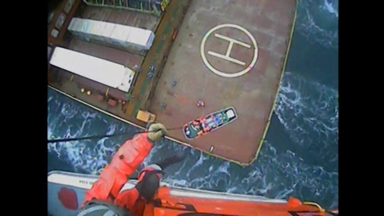 Coast Guard medevacs woman from container ship off WA coast