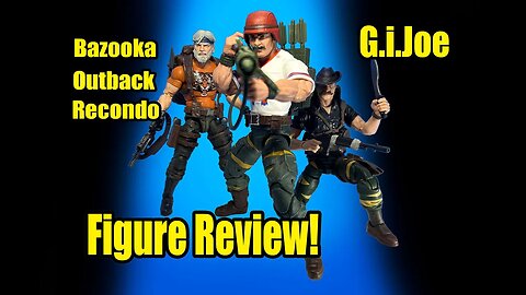 Gi Joe Classified Tiger Force Bazooka Outback and Recondo Figure Unboxing & Review!