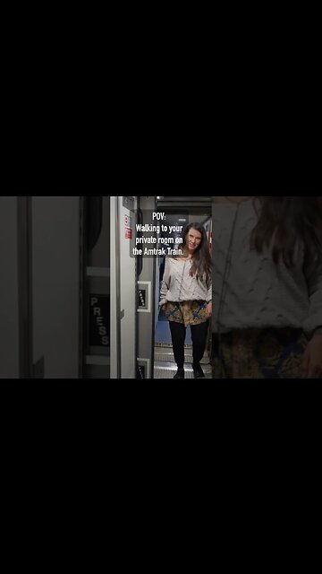 Amtrak Roomette Sleeper Cars are amazing 😍🚆 #amtrak #amtraktrain #train #amtraktrains