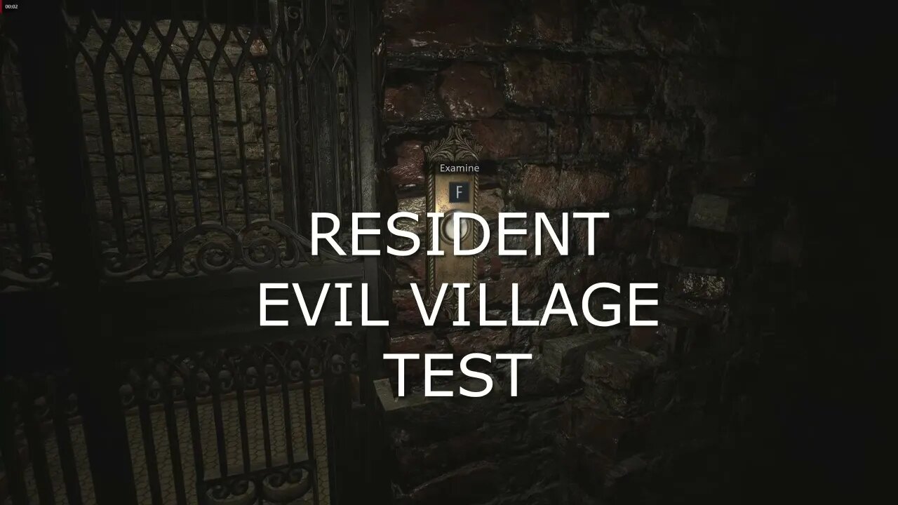 Resident evil village test with RX 580 8GB