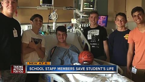 School staff members save life of Florida 16-year-old who suffered cardiac arrest during gym class