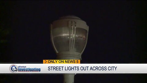 Broken street lights have been out for a year