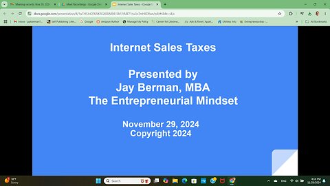 Internet Sales Taxes