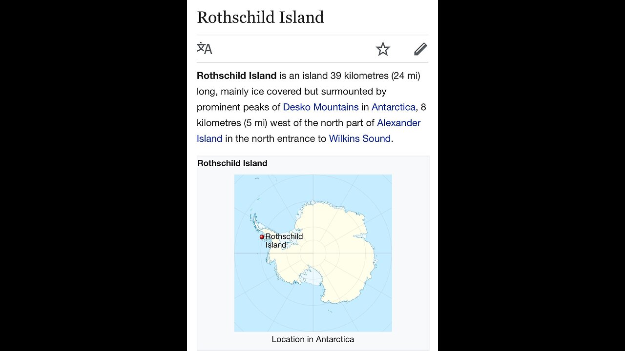 ROTHSCHILDS ISLAND IN ANTARCTICA